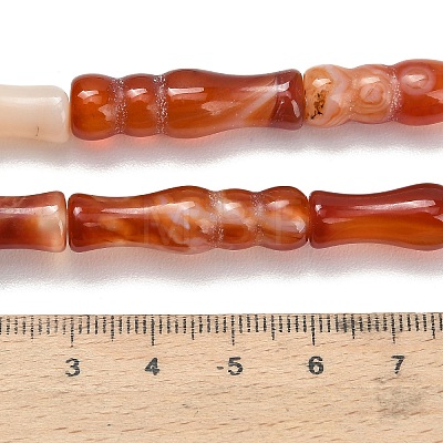 Natural Banded Agate Beads Strands G-Z144-A01-02A-1