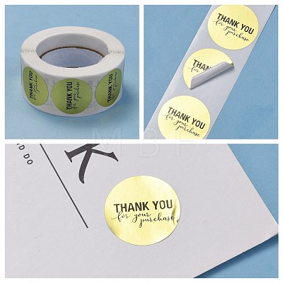 1 Inch Thank You Roll Stickers DIY-E023-07O-1