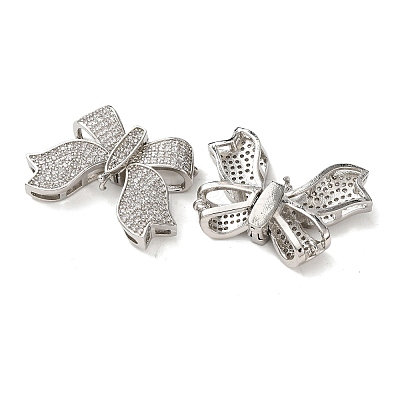 Brass Micro Pave Cubic Zirconia Chandelier Component Links KK-K422-15P-1