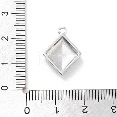 Brass Micro Pave Clear Cubic Zirconia Pendants ZIRC-I067-01E-1