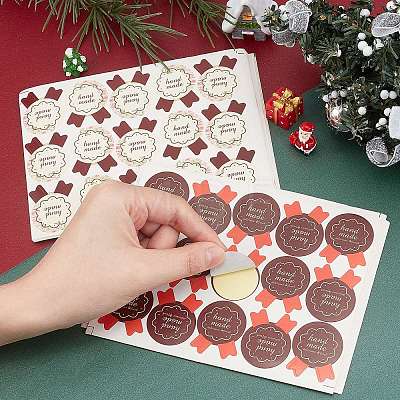   24sheets 4 colors DIY Sealing Stickers AJEW-PH0002-70-1