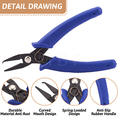 1Set Carbon Steel Jewelry Pliers PT-TA0001-03-1