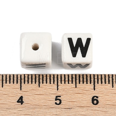 Porcelain Beads X1-PORC-R003-08W-1