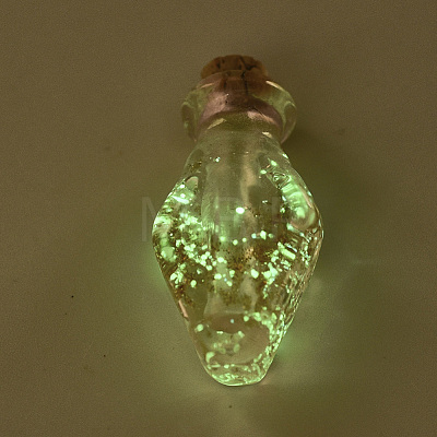 Luminous Handmade Gold Sand Lampwork Pendants X-LAMP-S177-03-1