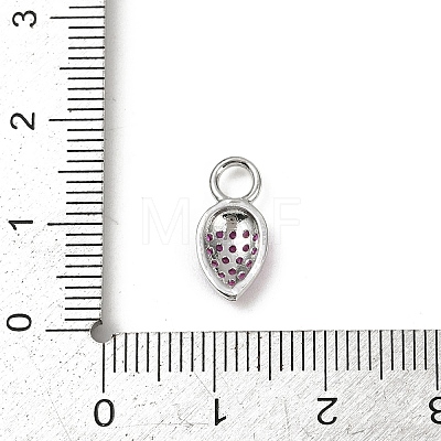 Brass Micro Pave Cubic Zirconia Pendants KK-M322-48P-02-1
