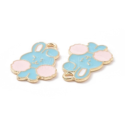 Alloy Enamel Pendants PALLOY-D015-04B-1