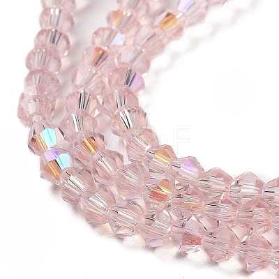 Transparent Electroplate Glass Beads Strands EGLA-A039-T3mm-L26-1