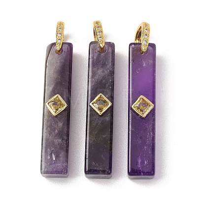 Natural Amethyst Pendants GG-CBA51ED-01G-03-1