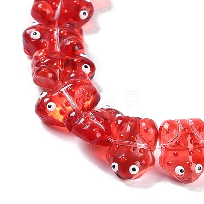 Transparent Glass Enamel Beads Strands GLAA-B021-05D-1