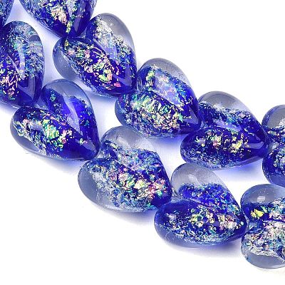 Handmade Foil Glass Beads DICH-C001-01H-1