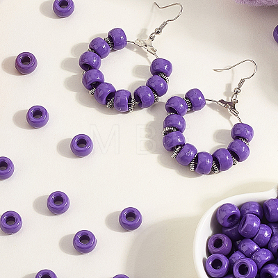 800Pcs Opaque Plastic Beads KY-SP0001-47D-1
