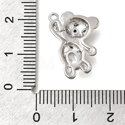 Brass Micro Pave Cubic Zirconia Pendants LS-KK-U061-24P-1