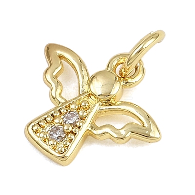 Brass Micro Pave Cubic Zirconia Pendants LS-KK-Z123-24G-03-1