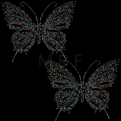 2Pcs Resin Hotfix Rhinestone DIY-CP0013-89B-1