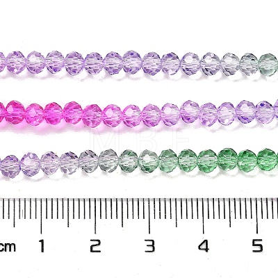Transparent Painted Glass Beads Strands DGLA-A034-T4mm-A06-1