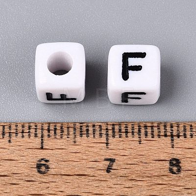Opaque Acrylic Beads SACR-N020-04A-F-1