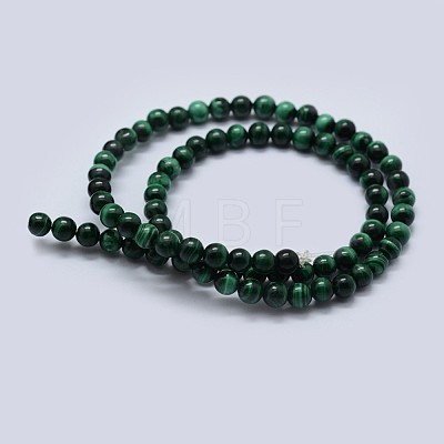 Natural Malachite Beads Strands G-F571-27AB2-6mm-1