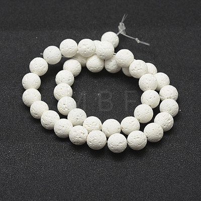 Unwaxed Natural Lava Rock Beads Strands X-G-J367-01-4mm-1