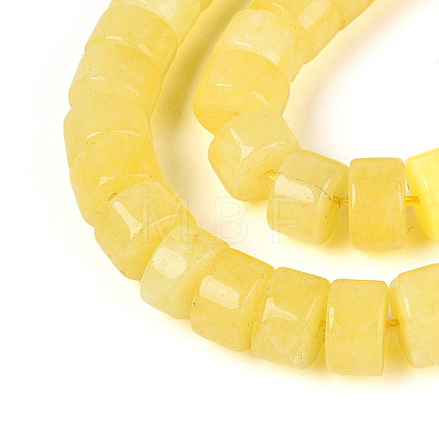 Dyed Natural White Jade Beads Strands G-T143-17E-1