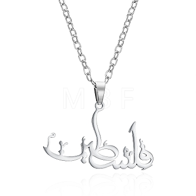 201 Stainless Steel Pendant Necklaces FS-WGC5120-02-1