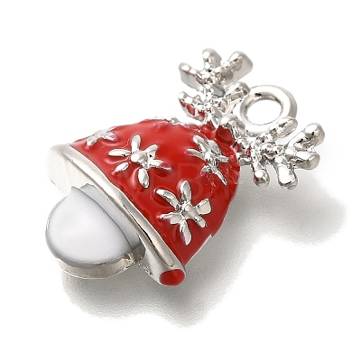 Christmas Theme Alloy Enamel Pendants ENAM-B025-01D-01P-1