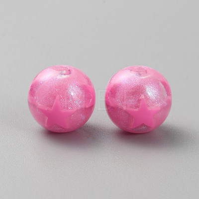 Acrylic Round Beads X1-OACR-TAC0003-08A-1