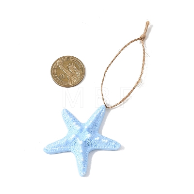 Opaque Resin Pendant Decorations HJEW-JM04558-1
