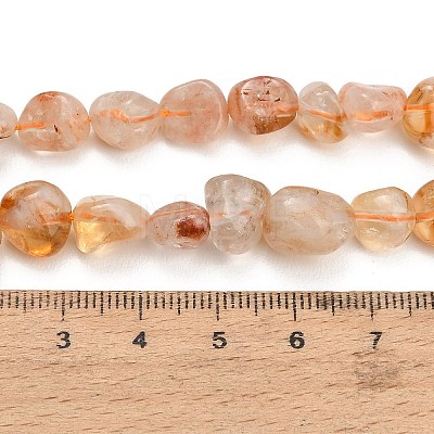 Heated Natural Citrine Beads Strands G-D108-A03-04-1
