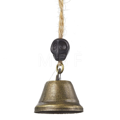 Iron Bell Pendant Decorations HJEW-JM02175-1