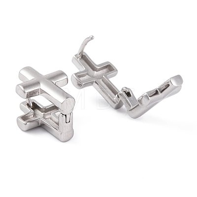 304 Stainless Steel Hoop Earrings for Women EJEW-A049-02P-1