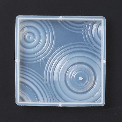 DIY Square Ripple Effect Display Base Silicone Molds DIY-C055-02-1