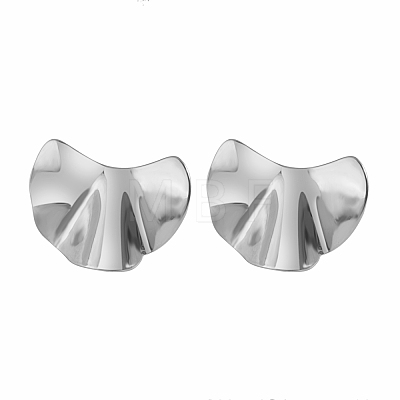 Stylish Stainless Steel Irregular Stud Earrings EG3704-2-1