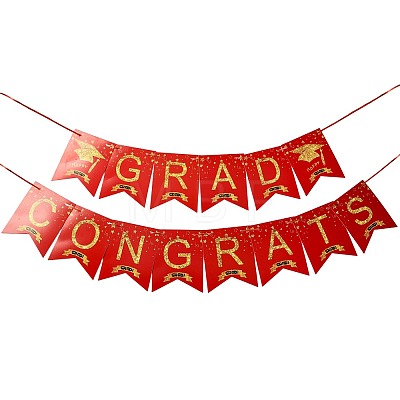 Congrats Grad Paper Hanging Banner TH-FZCC84D-01B-03-1