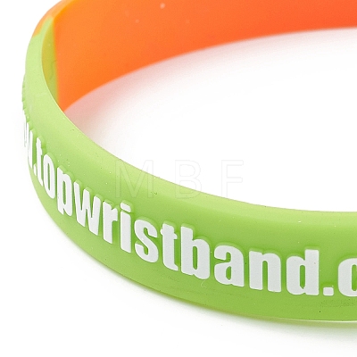 Sample Silicone Wristbands Bracelets BJEW-XCP0001-10-1