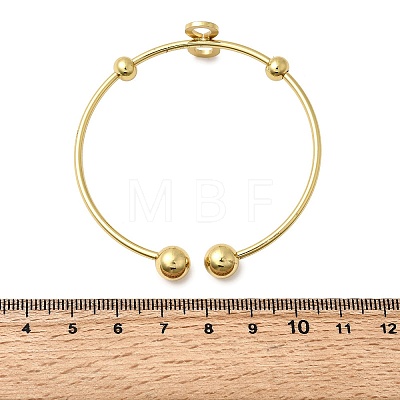 201 Stainless Steel Cuff Bangles BJEW-Z151-02G-01-1