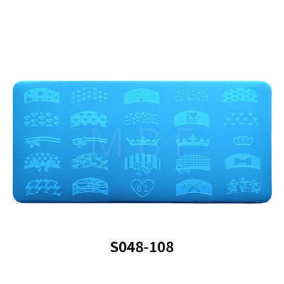 Stainless Steel Nail Art Templates Stamping Plate Set MRMJ-S048-108-1