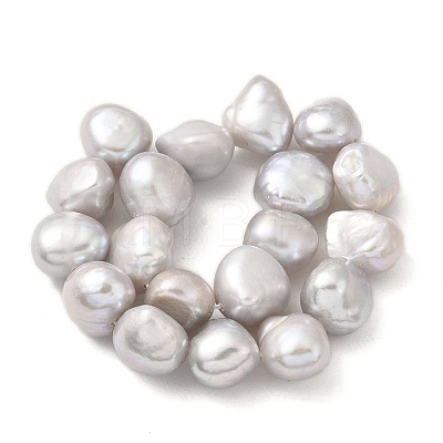 Dyed Natural Cultured Freshwater Pearl Beads Strands PEAR-A006-11E-1