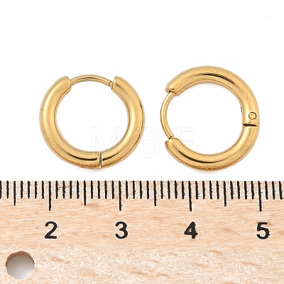 Ion Plating(IP) 304 Stainless Steel Huggie Hoop Earrings EJEW-F111B-16mm-G-1