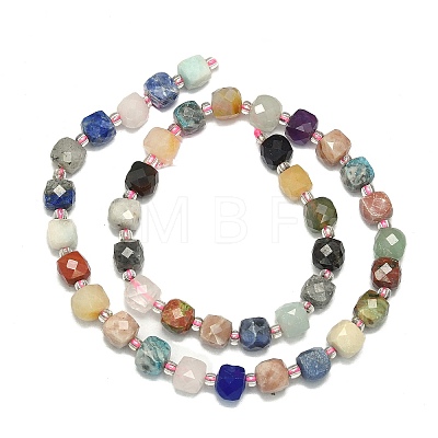 Natural Mixed Gemstone Beads Strand G-I376-D68-01-1