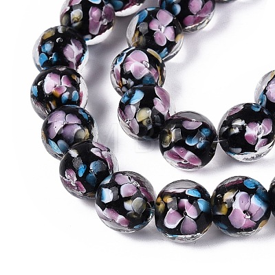Handmade Lampwork Beads Strands LAMP-Q041-08A-1