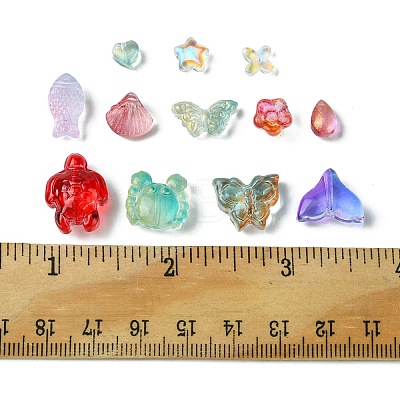 120Pcs 12 Style Transparent Glass Beads Sets GLAA-FS0001-69-1