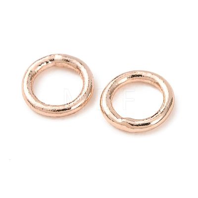 Brass Closed Jump Rings KK-CBA8EB2-01RG-1
