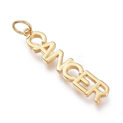 Brass Pendants ZIRC-I048-15G-07-1