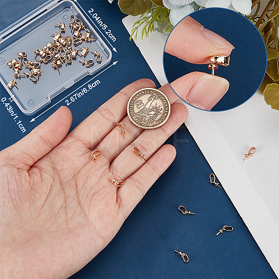 44Pcs Brass Cup Peg Bails KK-CN0002-98-1