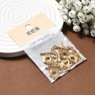 SHEGRACE Brass Toggle Clasps XGR0125G-158G-1