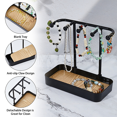 Plastic Earring Display Stands EDIS-WH0016-063A-1