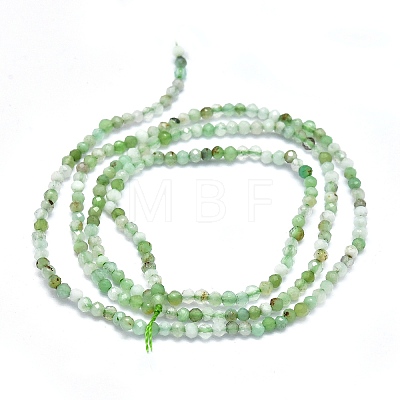 Natural Chrysoprase Beads Strands G-P438-C01-2mm-1