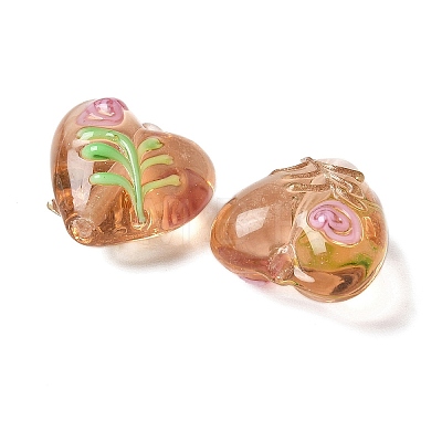 Handmade Transparent Lampwork Beads BLOW-D300-07H-1