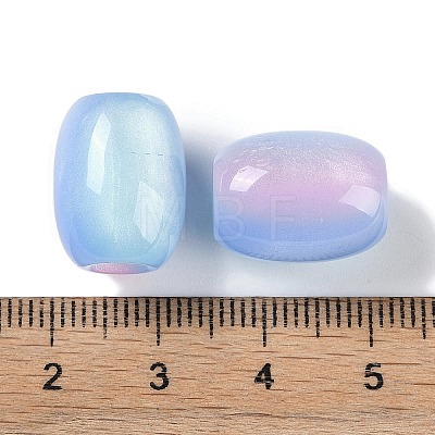 Triple Color Resin European Beads RESI-F055-13F-1