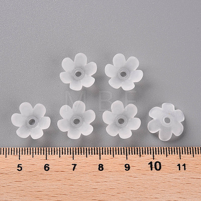 Frosted Acrylic Bead Caps MACR-S371-07A-701-1